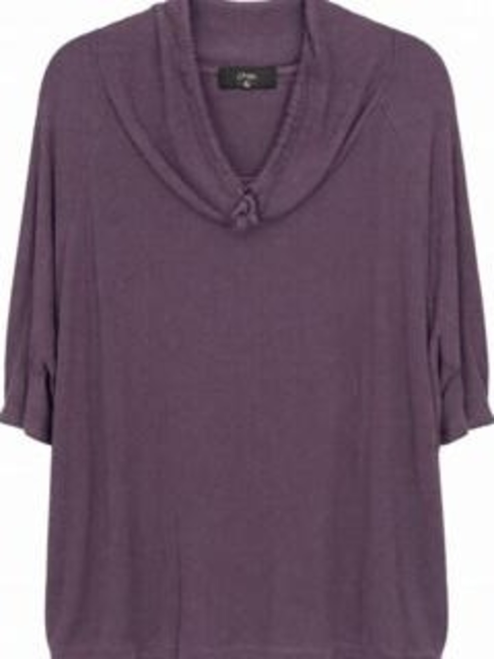 Coin 1804 Hooded Poncho Top Purple 2X